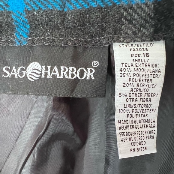 Vintage Sag Harbor Women’s Size 16 Wool blend tassle fully lined - Picture 3 of 4